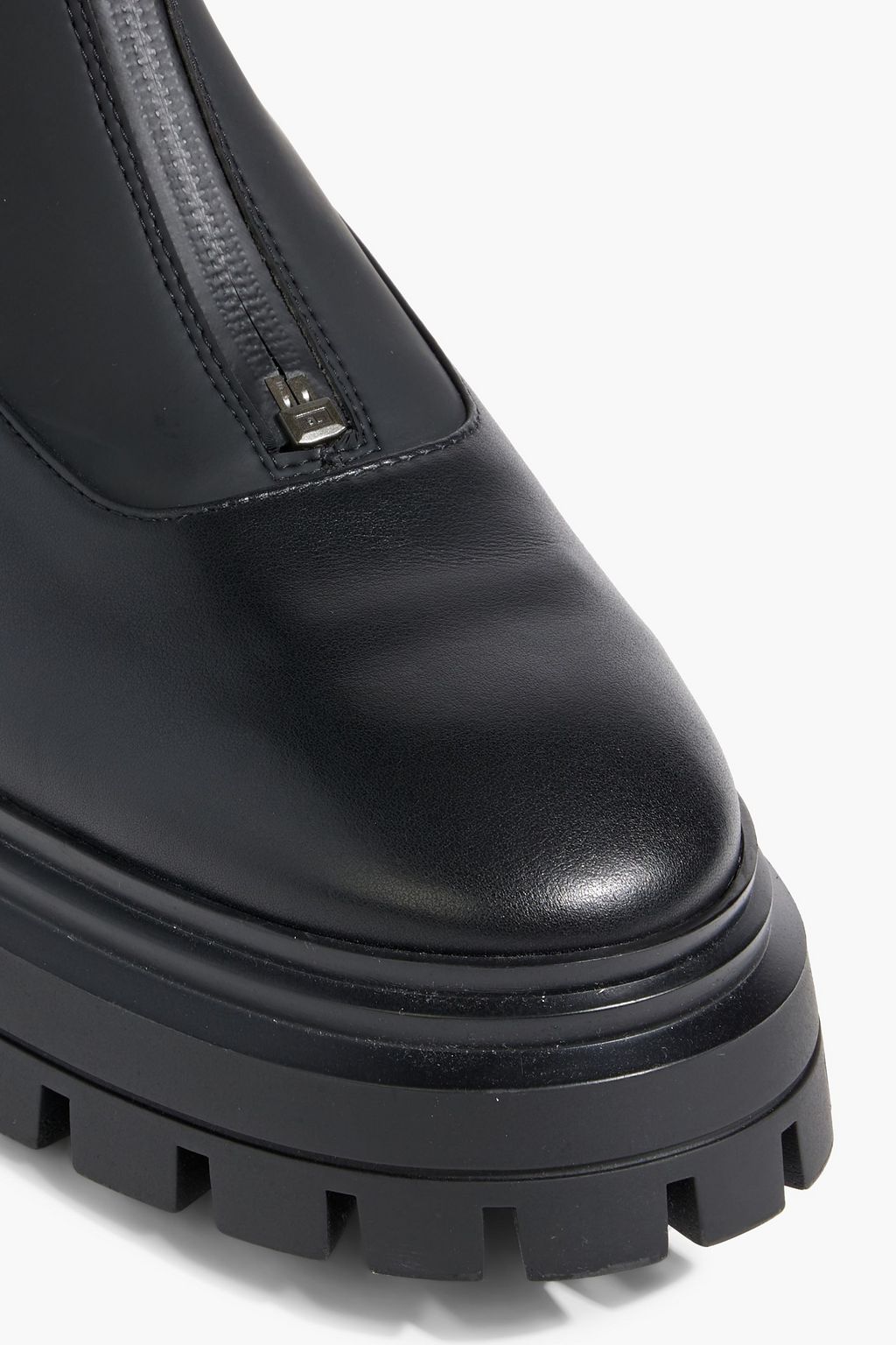 STUART WEITZMAN Beford leather and rubber ankle boots