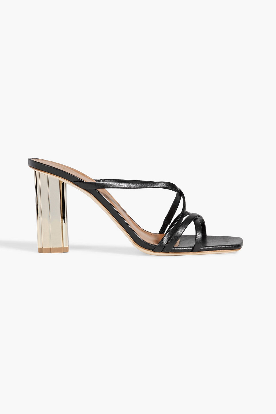 Malone Souliers Libby 90 Leather Mules In Black