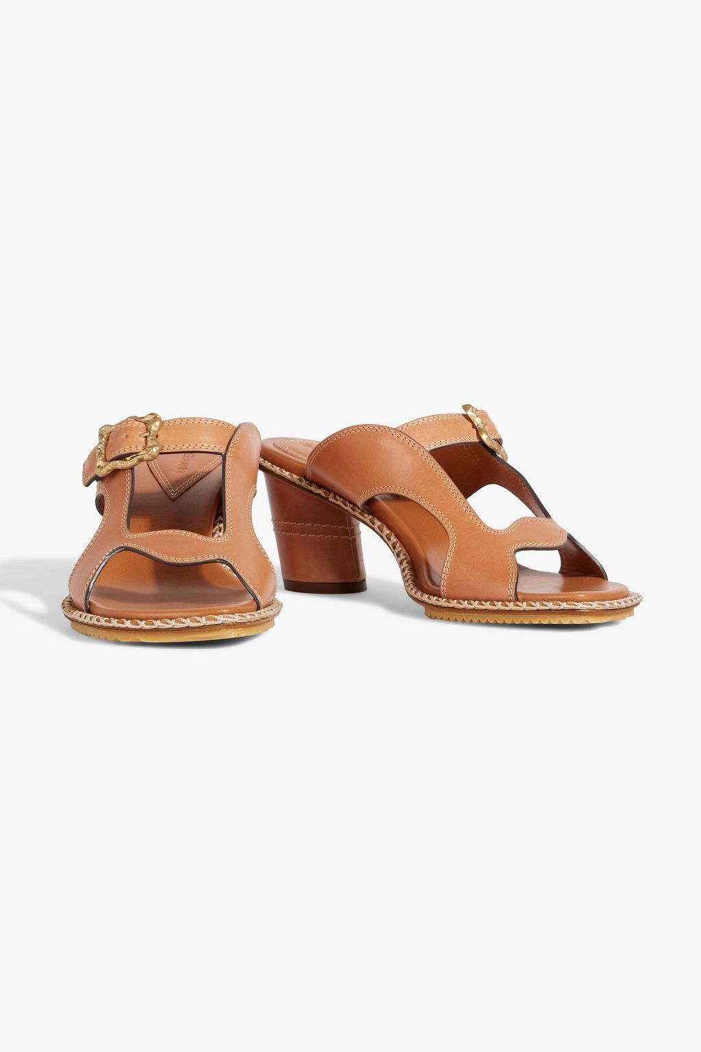 ZIMMERMANN Mules aus Leder mit Schnalle