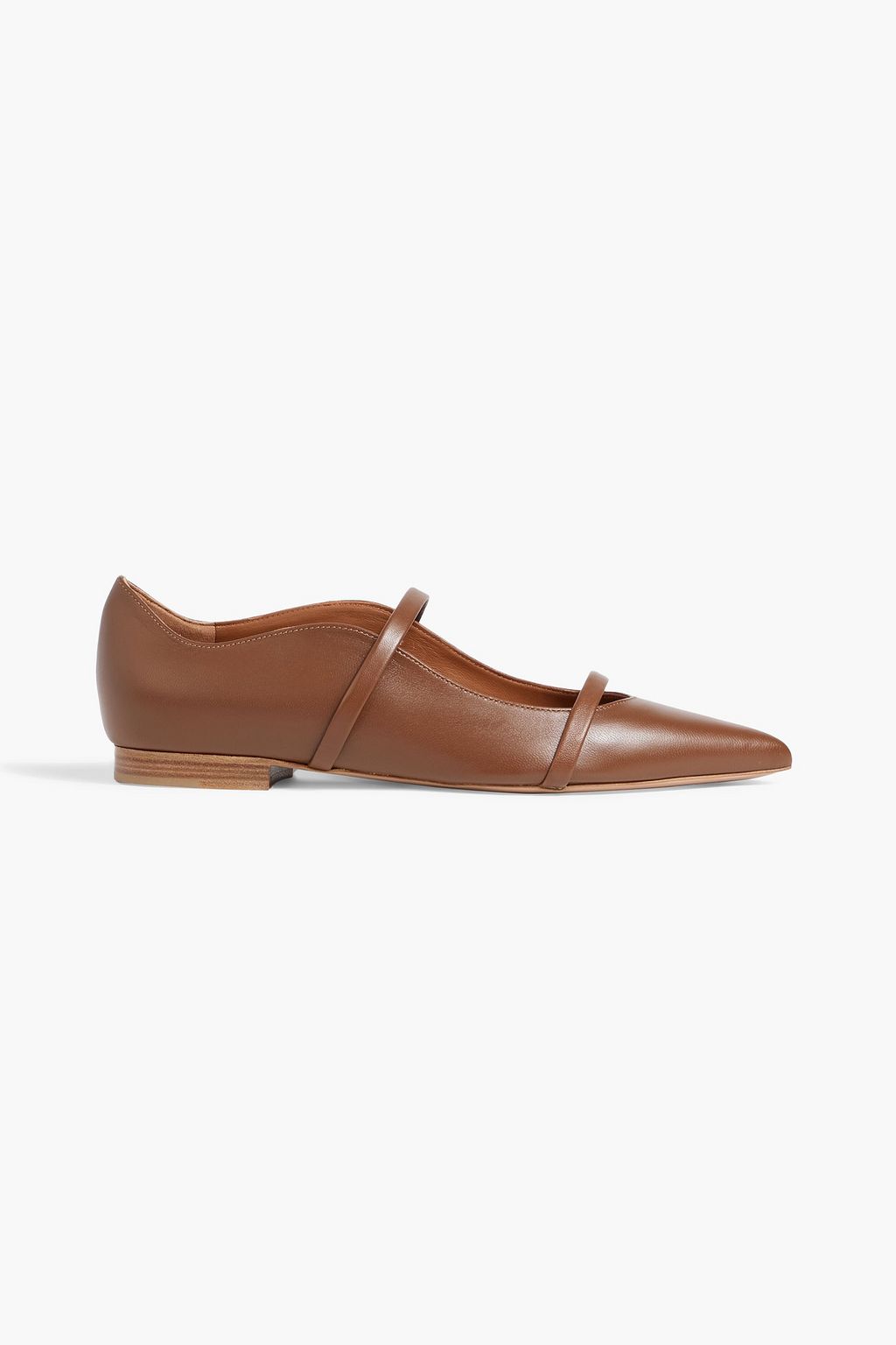 MALONE SOULIERS Maureen leather point toe flats THE OUTNET