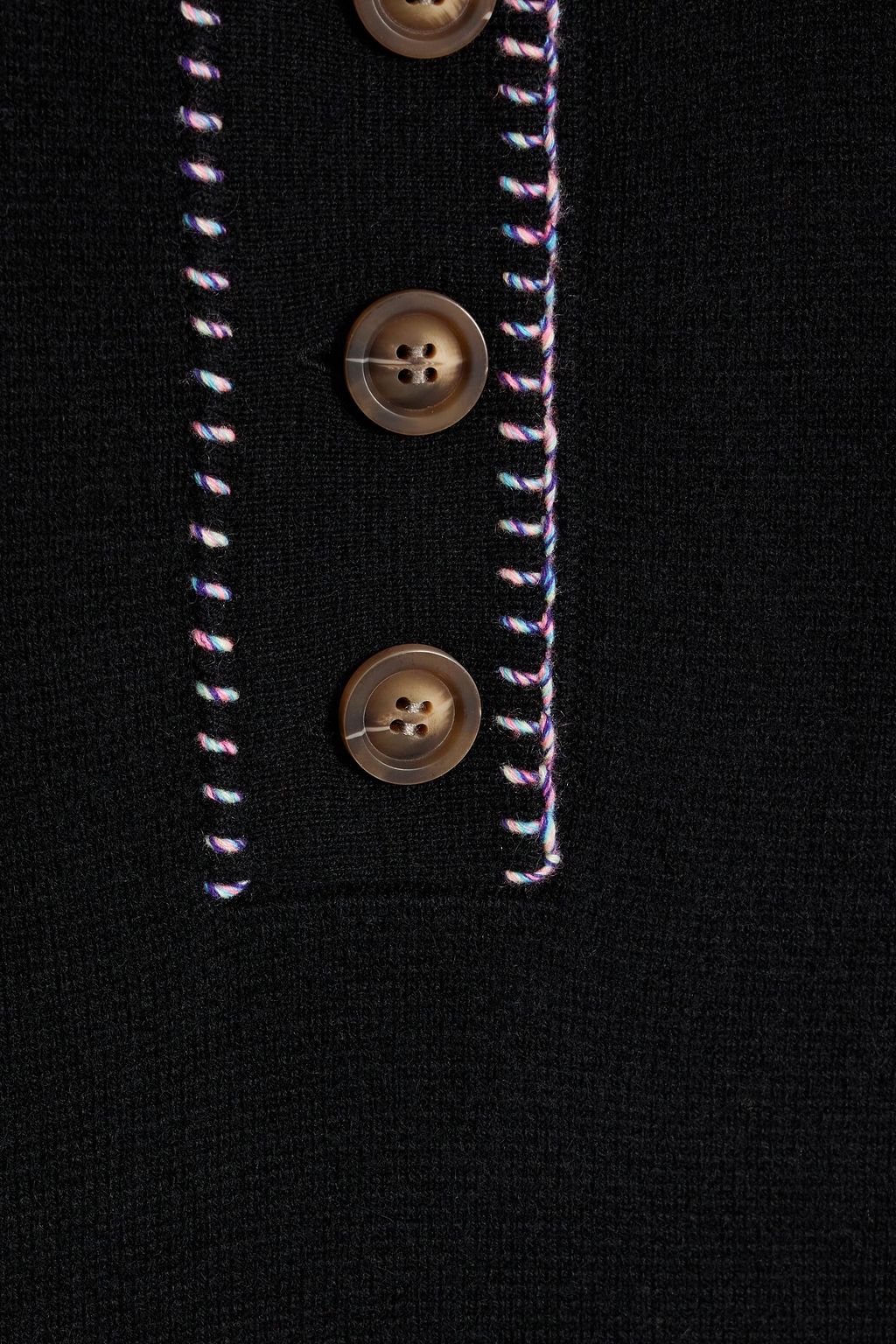 LISA YANG Bobby embroidered cashmere polo sweater