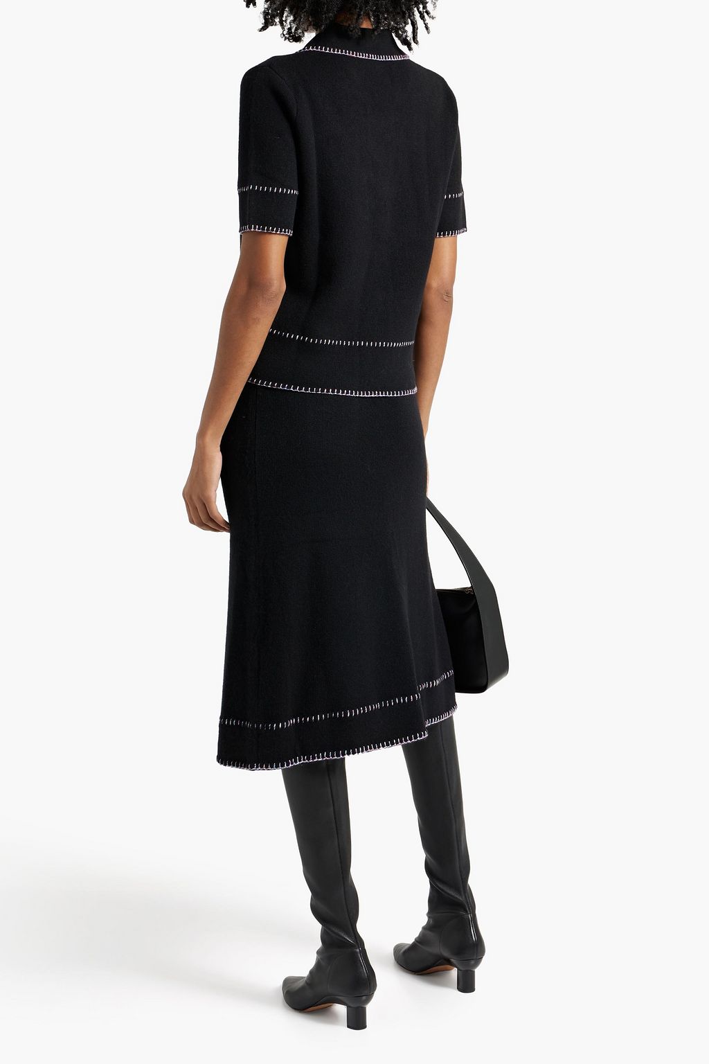 LISA YANG Bobby embroidered cashmere polo sweater