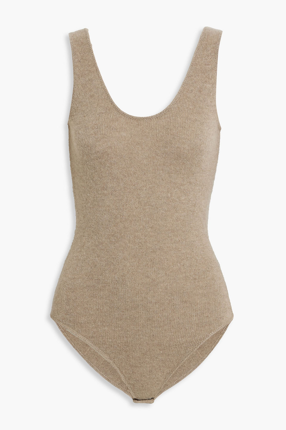 Lisa Yang Leonie Cashmere Bodysuit In Taupe