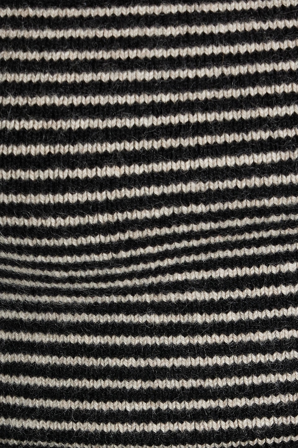 Lisa Yang Selah Strapless Cropped Striped Cashmere Top In Black