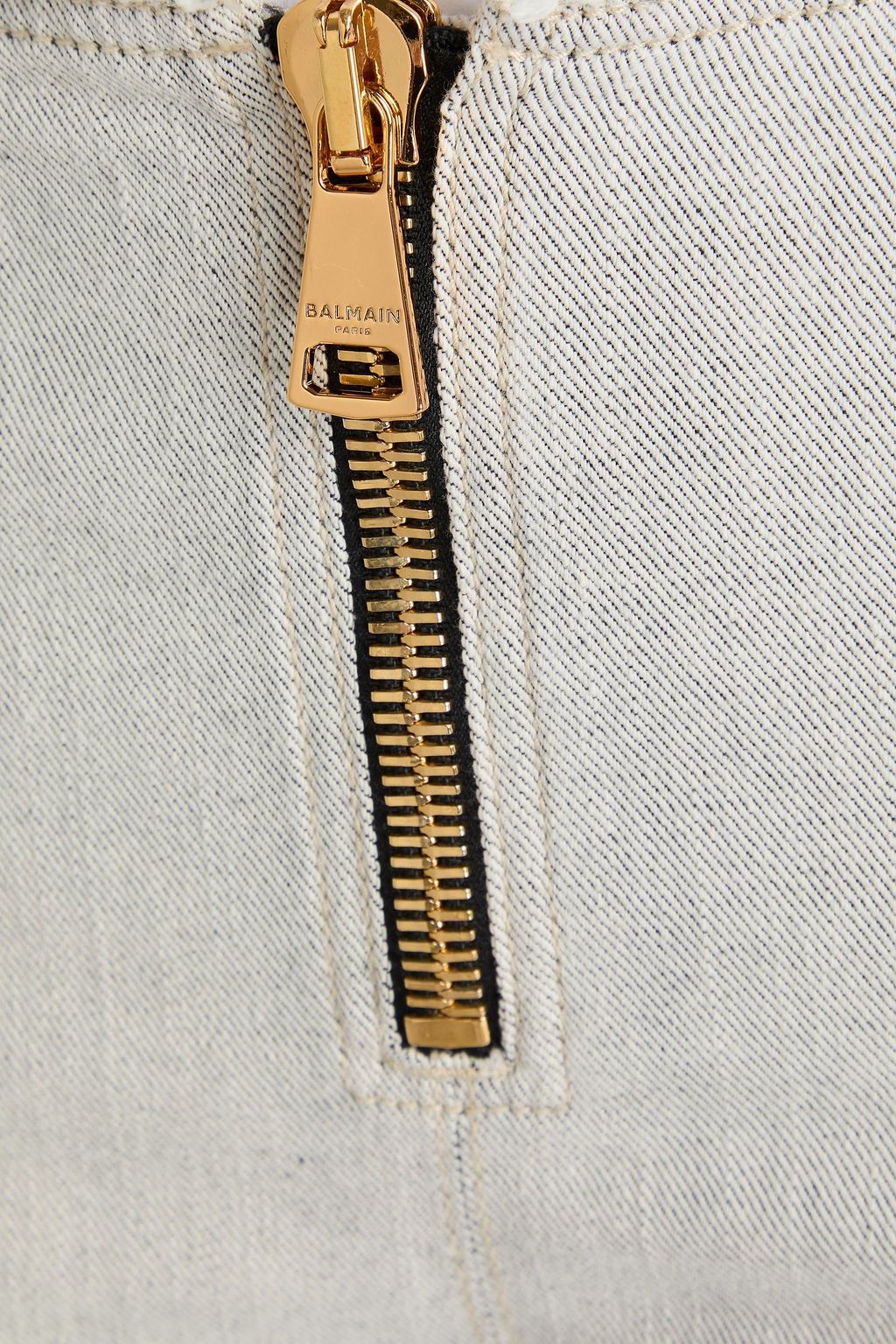 BALMAIN Studded high-rise slim-leg jeans