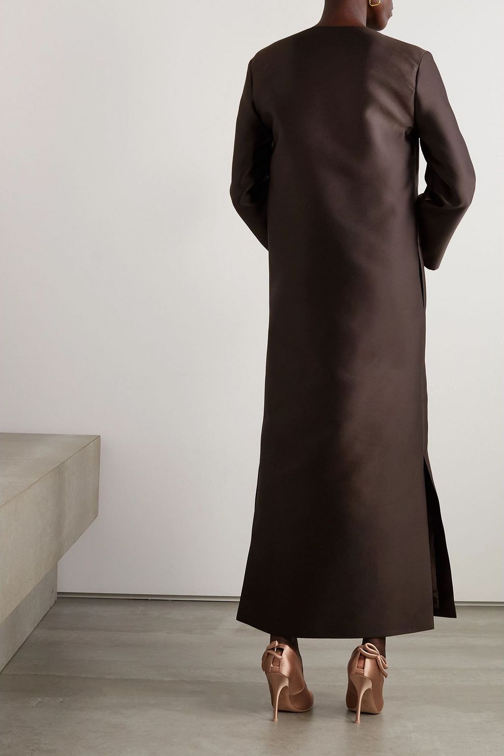 VALENTINO GARAVANI Sequin-embellished wool and silk-blend gown