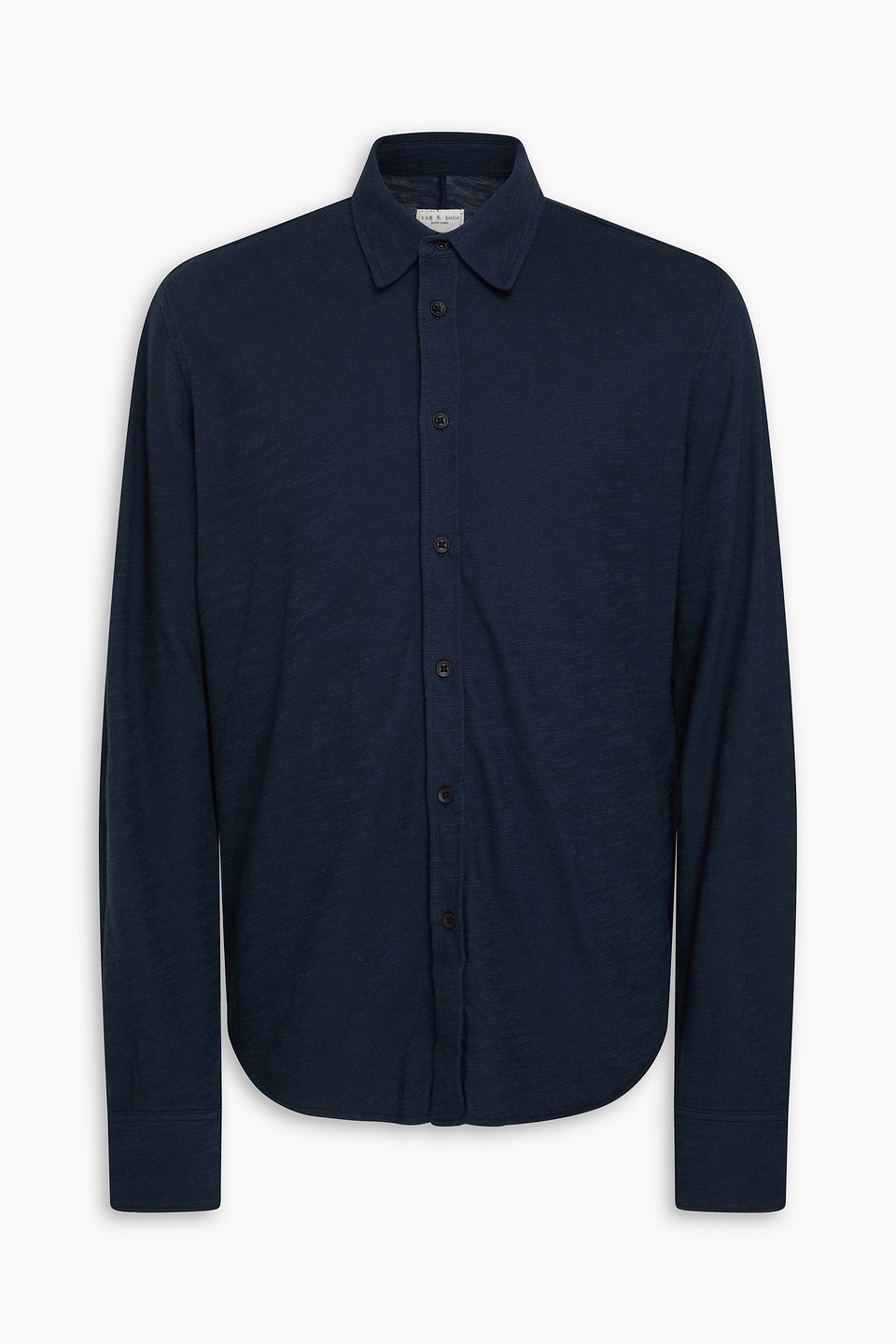 Rag & Bone Cotton-blend Jersey Shirt In Blue