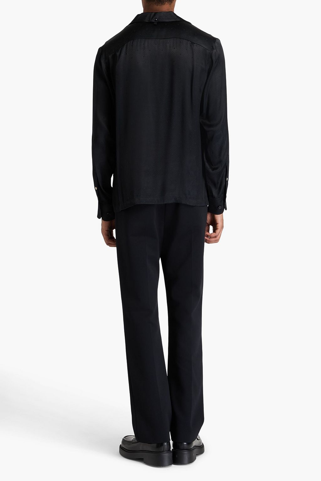 RAG & BONE 새틴 자카드 셔츠