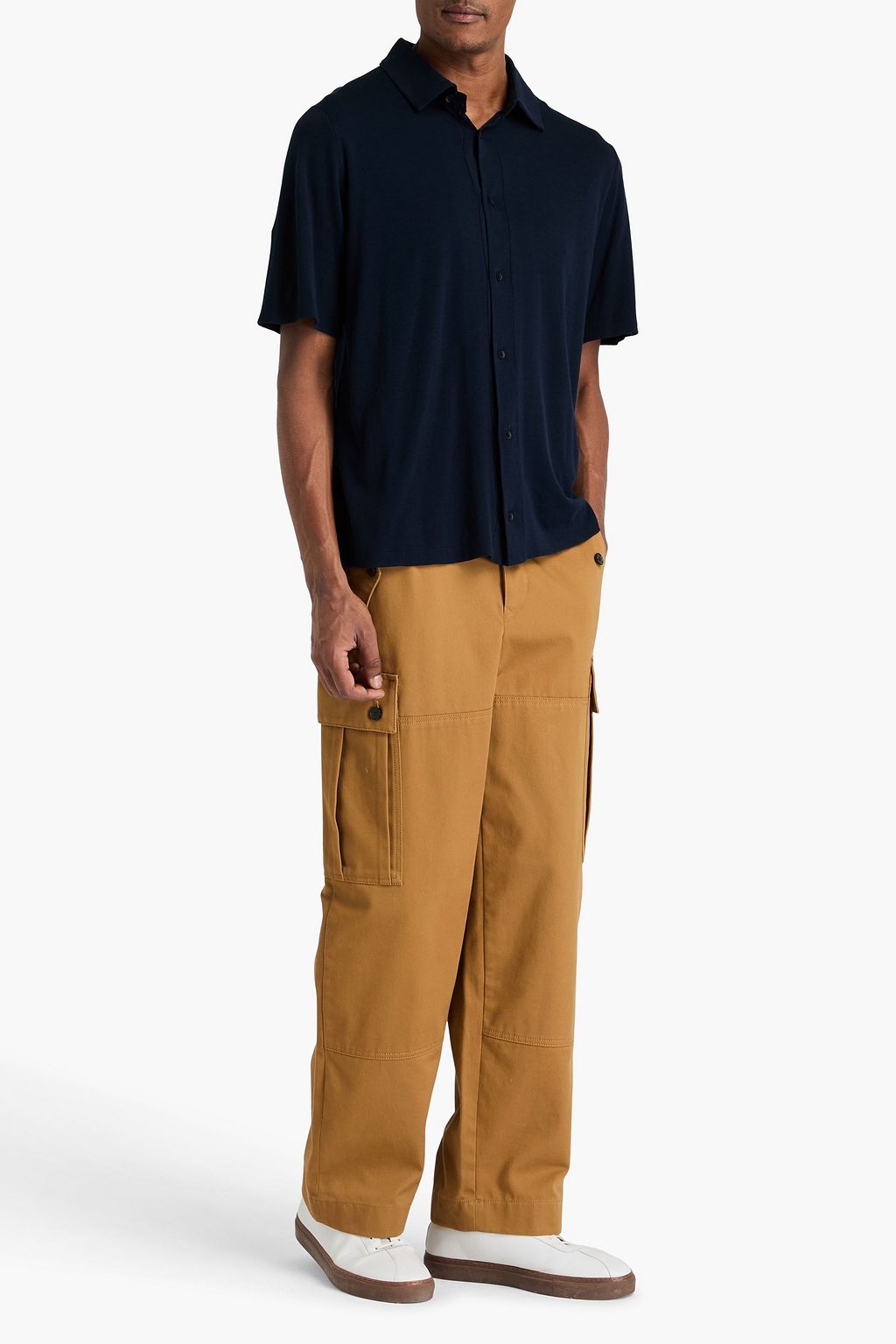 RAG & BONE قميص من القطن الجيرسي