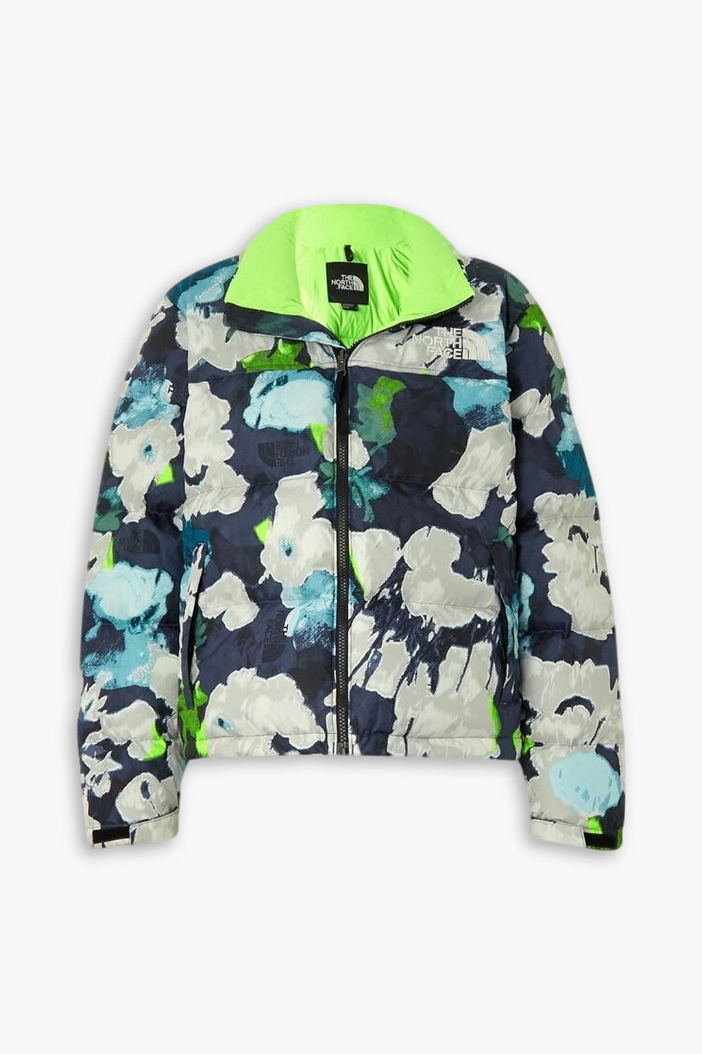 1996 Retro Nuptse quilted ripstop down jacket hellgrau XS