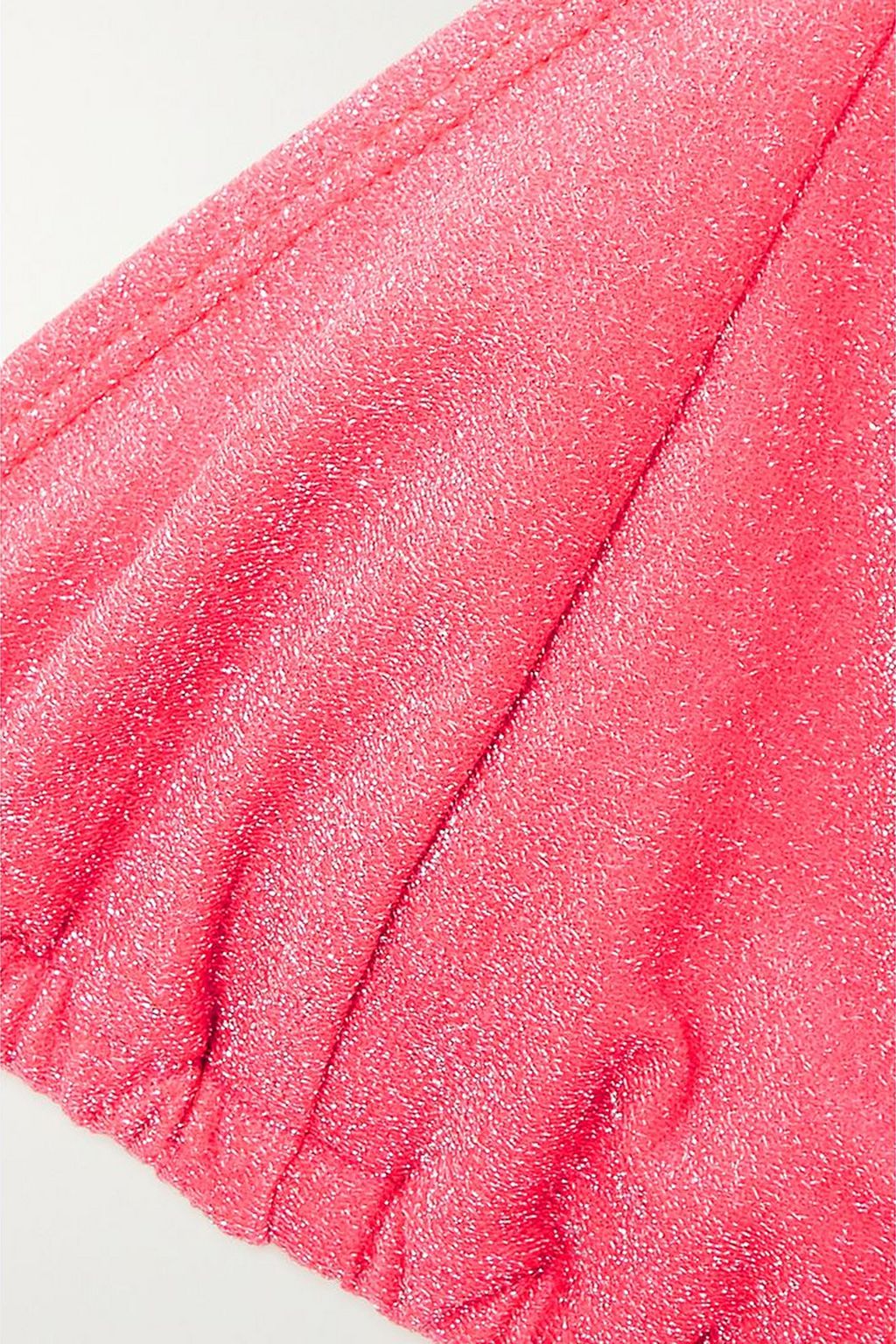 GOOD AMERICAN قطعة بيكيني علوية Sparkle Tiny Ties بقصّة مثلّثة ولمعة معدنية