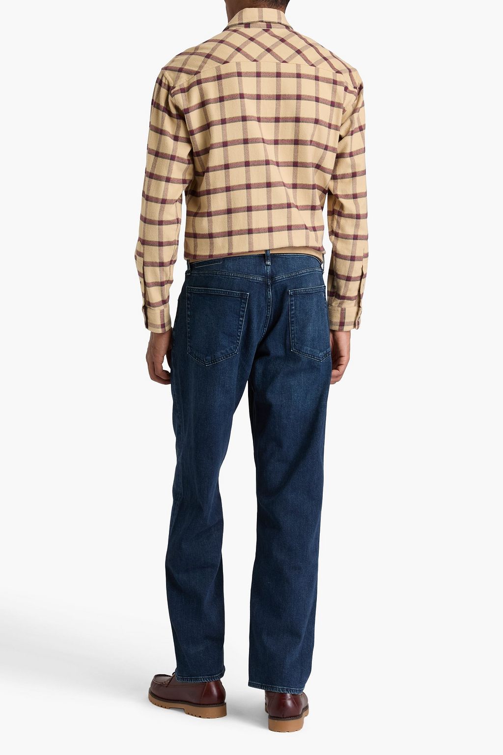 RAG & BONE جينز "فيت 4 أوثنتيك" من نسيج مطاط من الدنيم بتصميم خطوط باهتة