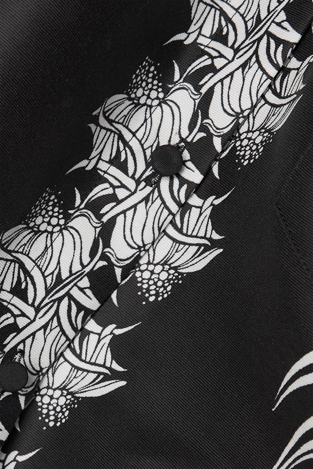 VALENTINO GARAVANI Floral-print cotton and silk-blend faille gown