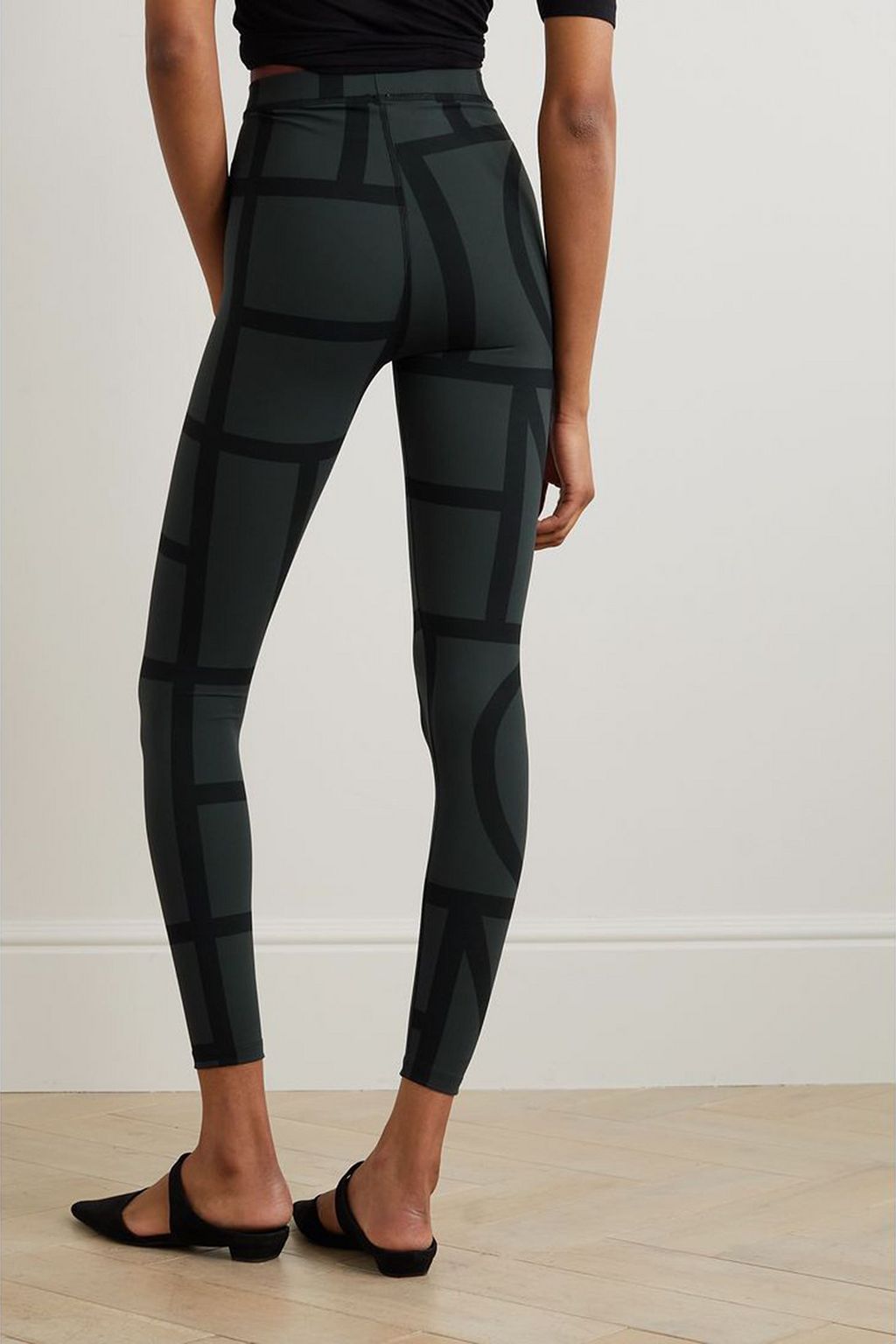 TOTEME Printed stretch -jersey leggings