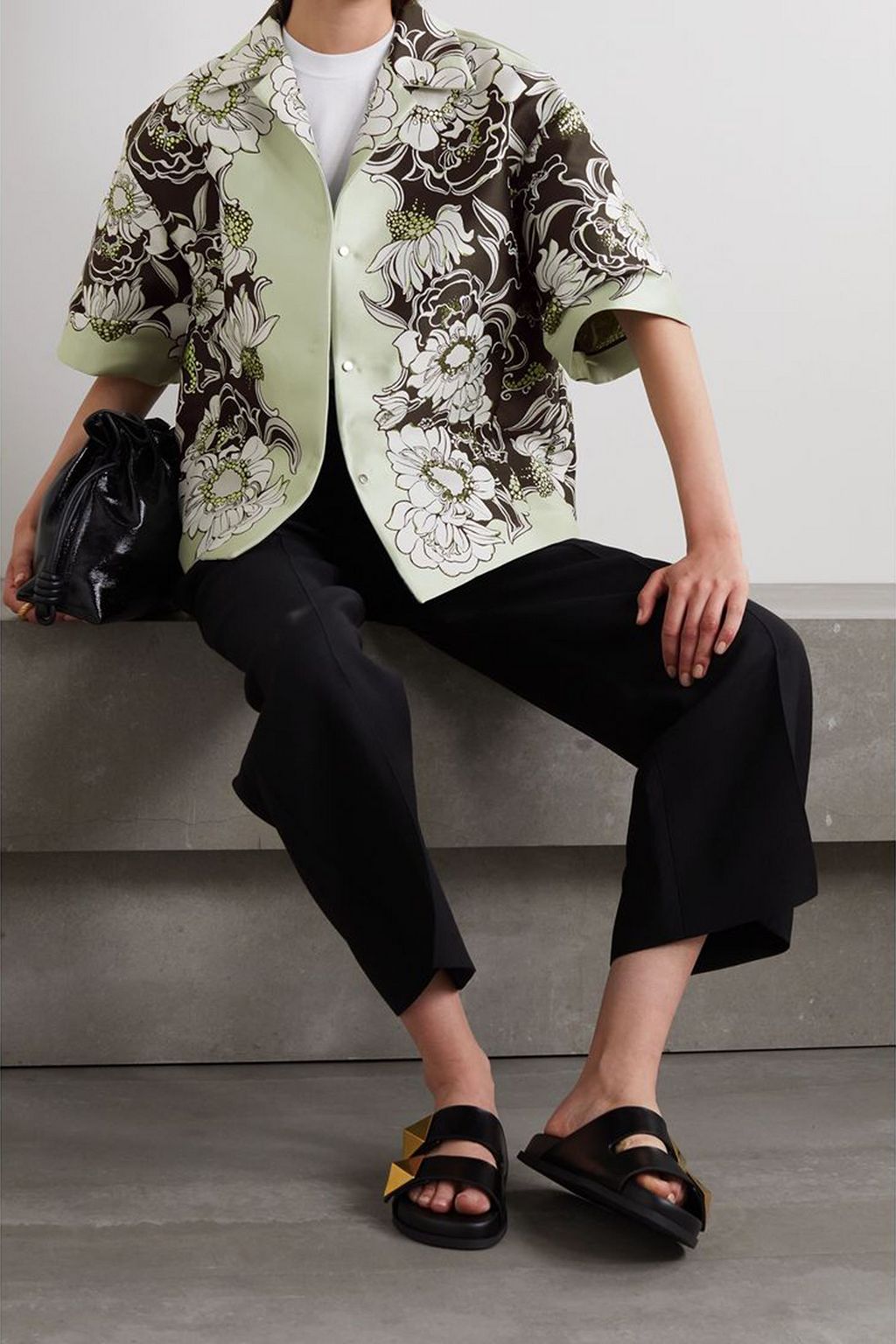 VALENTINO GARAVANI Metallic floral-brocade jacket