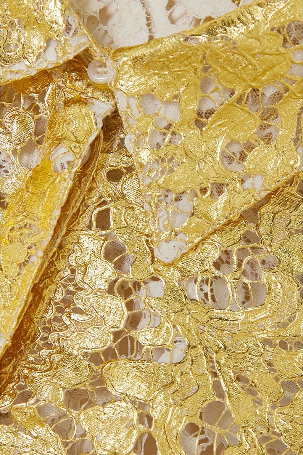 VALENTINO GARAVANI Metallic lace shirt