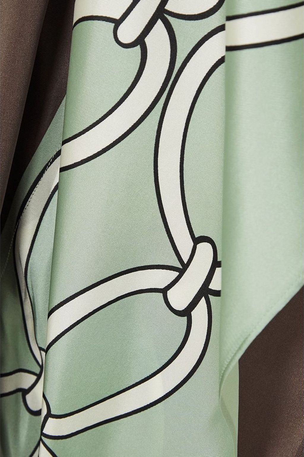VALENTINO GARAVANI Chain 1967 printed silk-twill mini dress