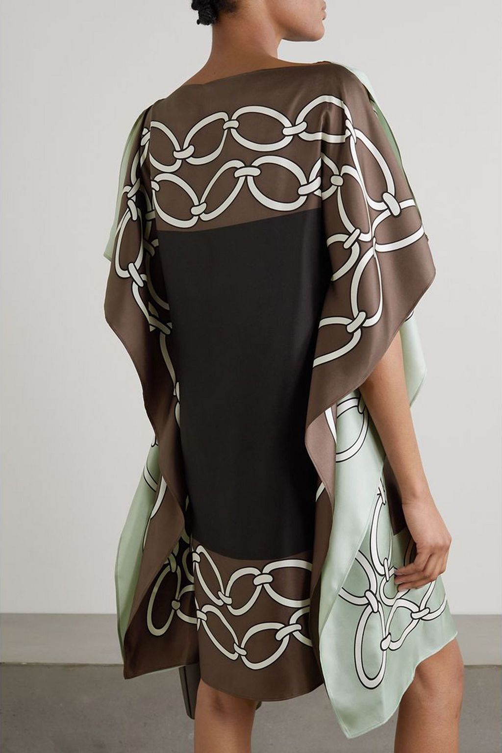 VALENTINO GARAVANI Chain 1967 printed silk-twill mini dress