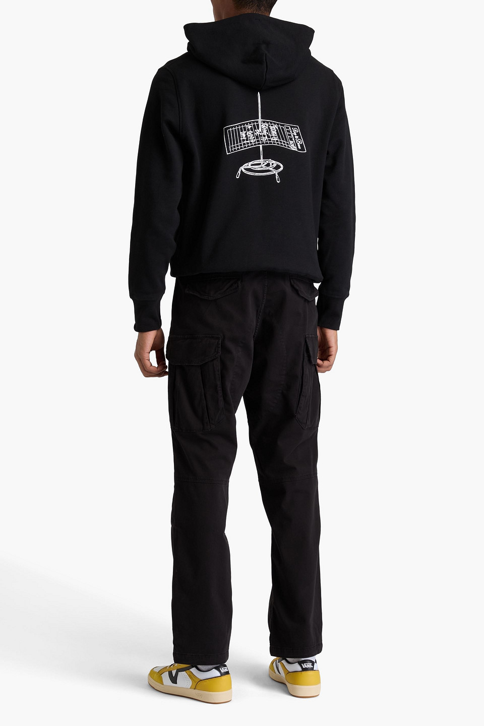 Rag & Bone Flynt Cotton-blend Cargo Pants In Black