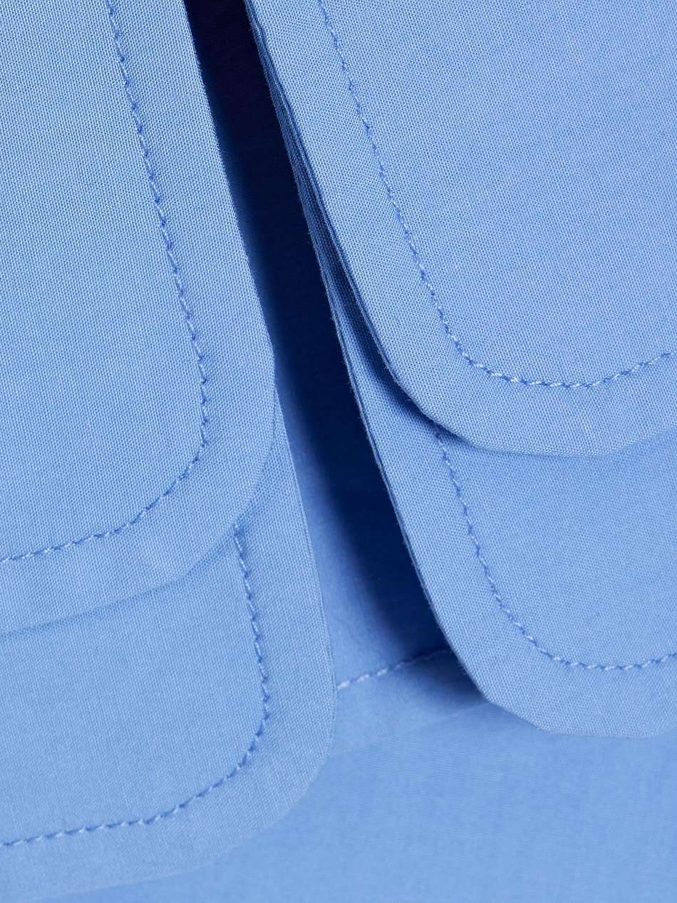 cotton-poplin wrap blouse