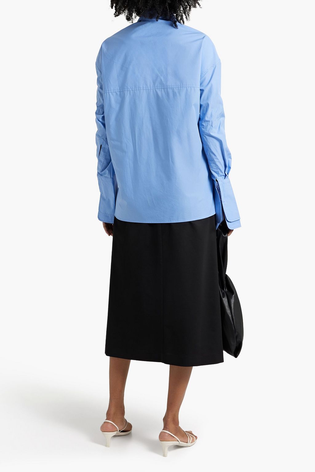 RÓHE Cotton-poplin wrap blouse