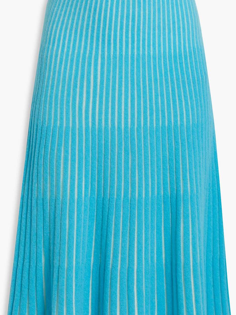 tiara ribbed cashmere midi skirt