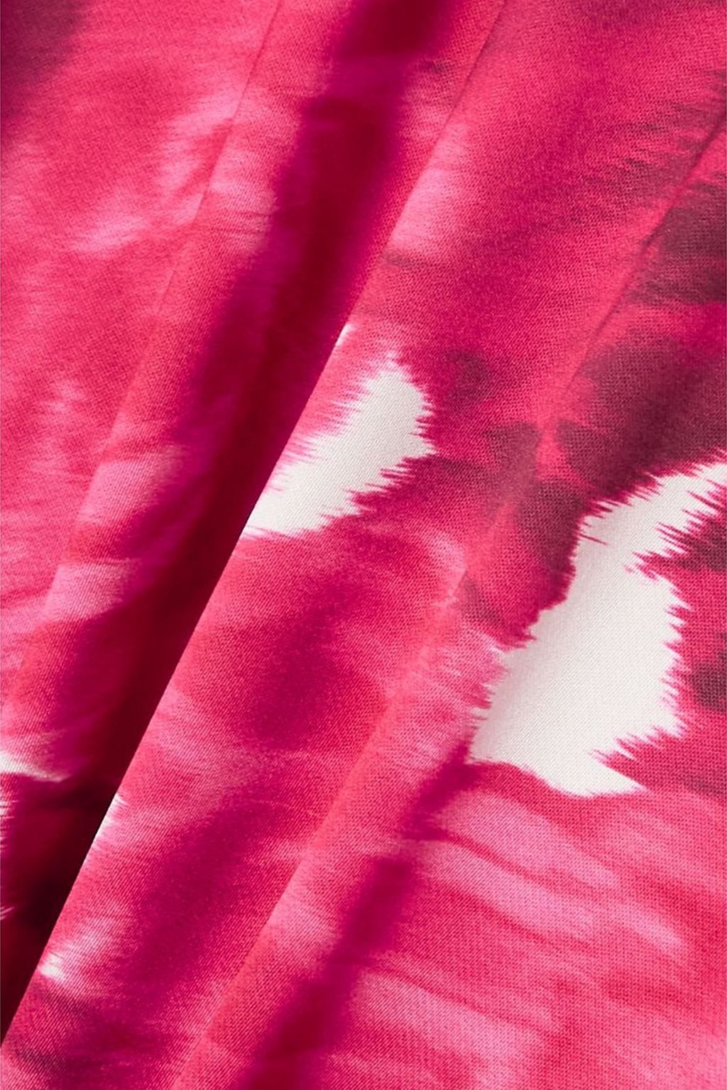 VALENTINO GARAVANI Floral-print duchesse-satin midi skirt