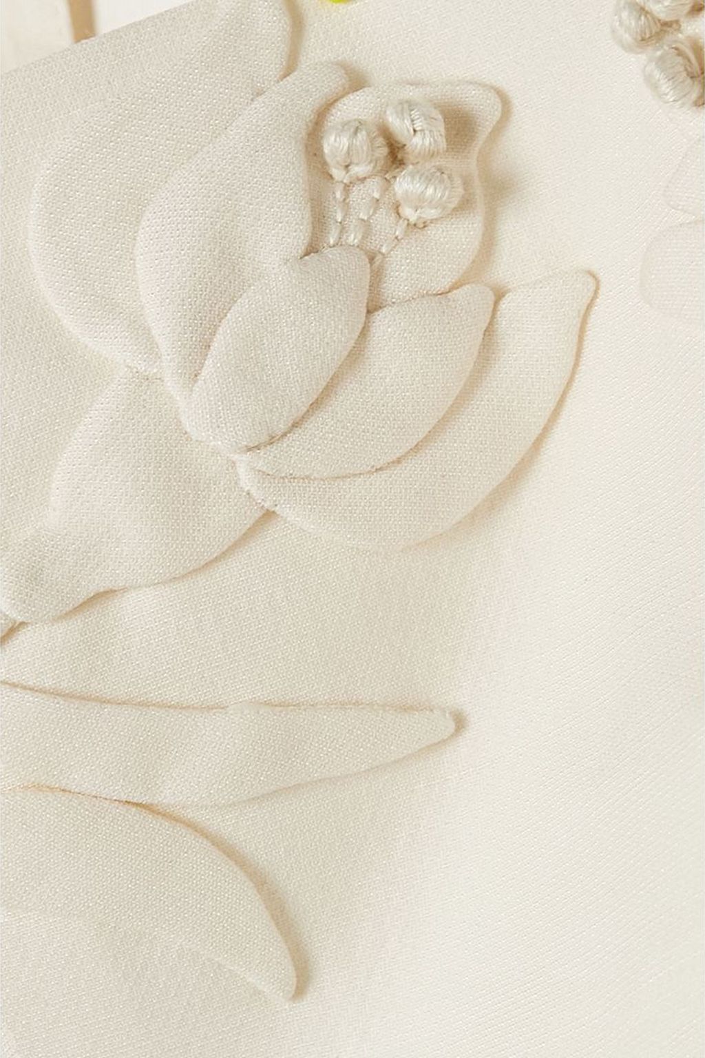 VALENTINO GARAVANI Appliquéd wool and silk-blend bralette