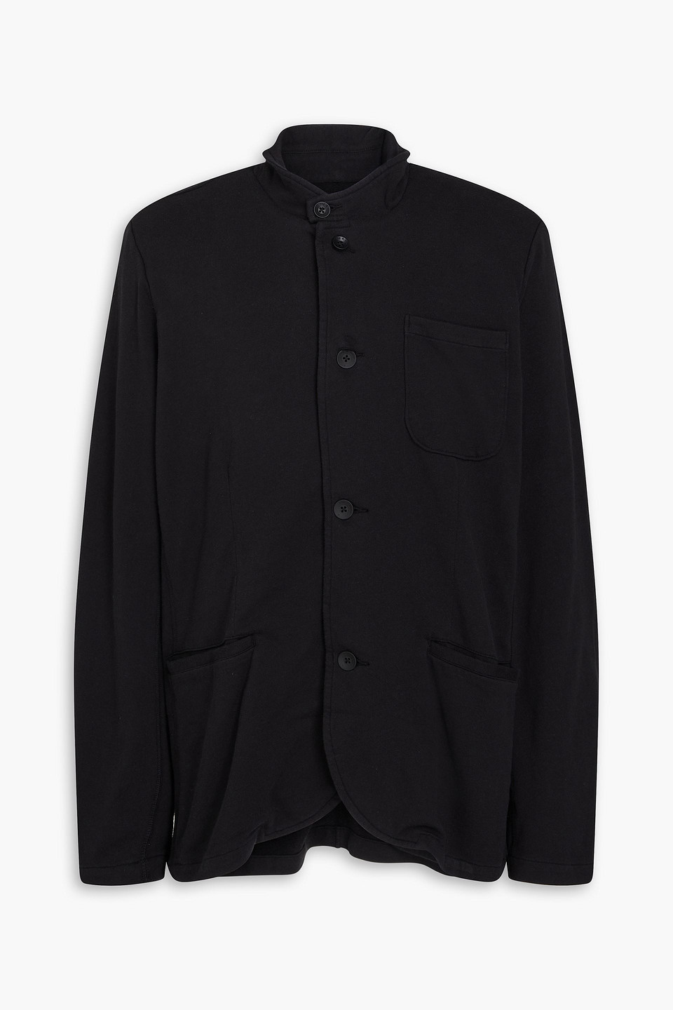 Rag & Bone French Cotton-terry Blazer In Black
