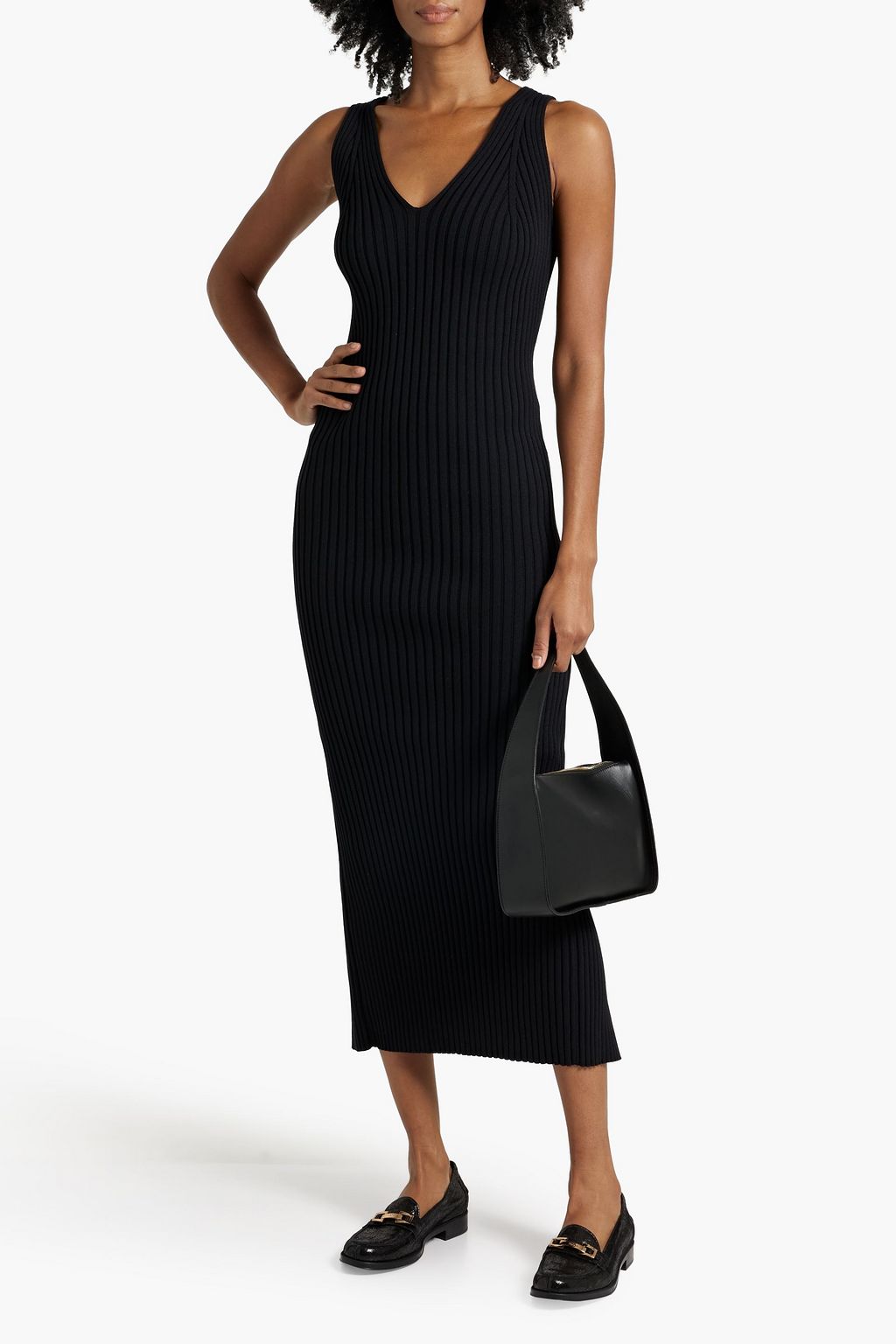 RÓHE Ribbed-knit midi dress