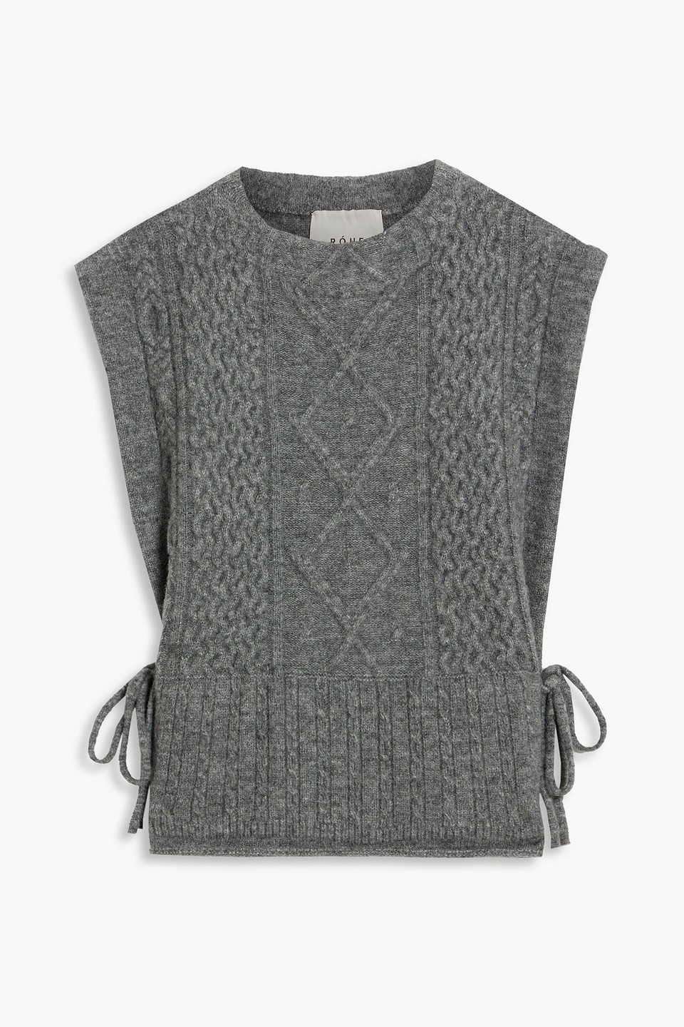 Rohe Cable-knit Vest In Gray