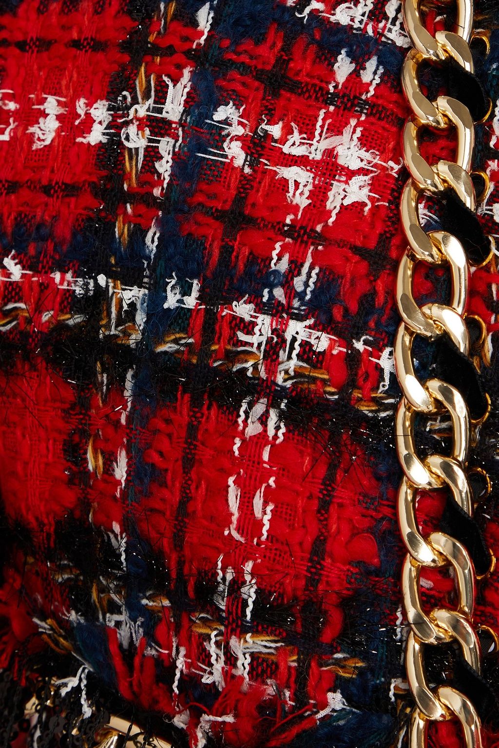 BALMAIN جاكيت من التويد بتصميم مزركش