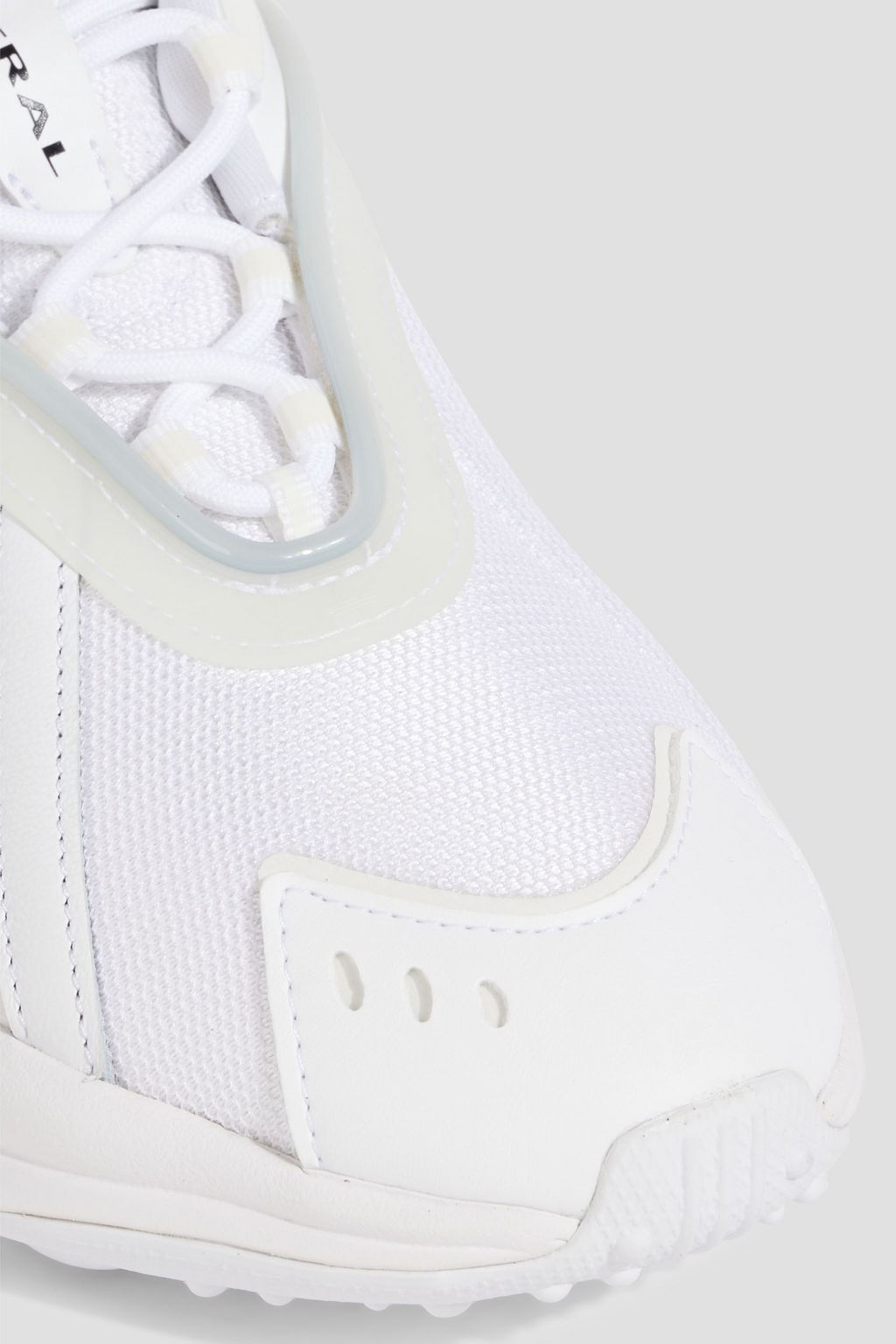 ADIDAS ORIGINALS Oztral rubber and leather-trimmed mesh sneakers