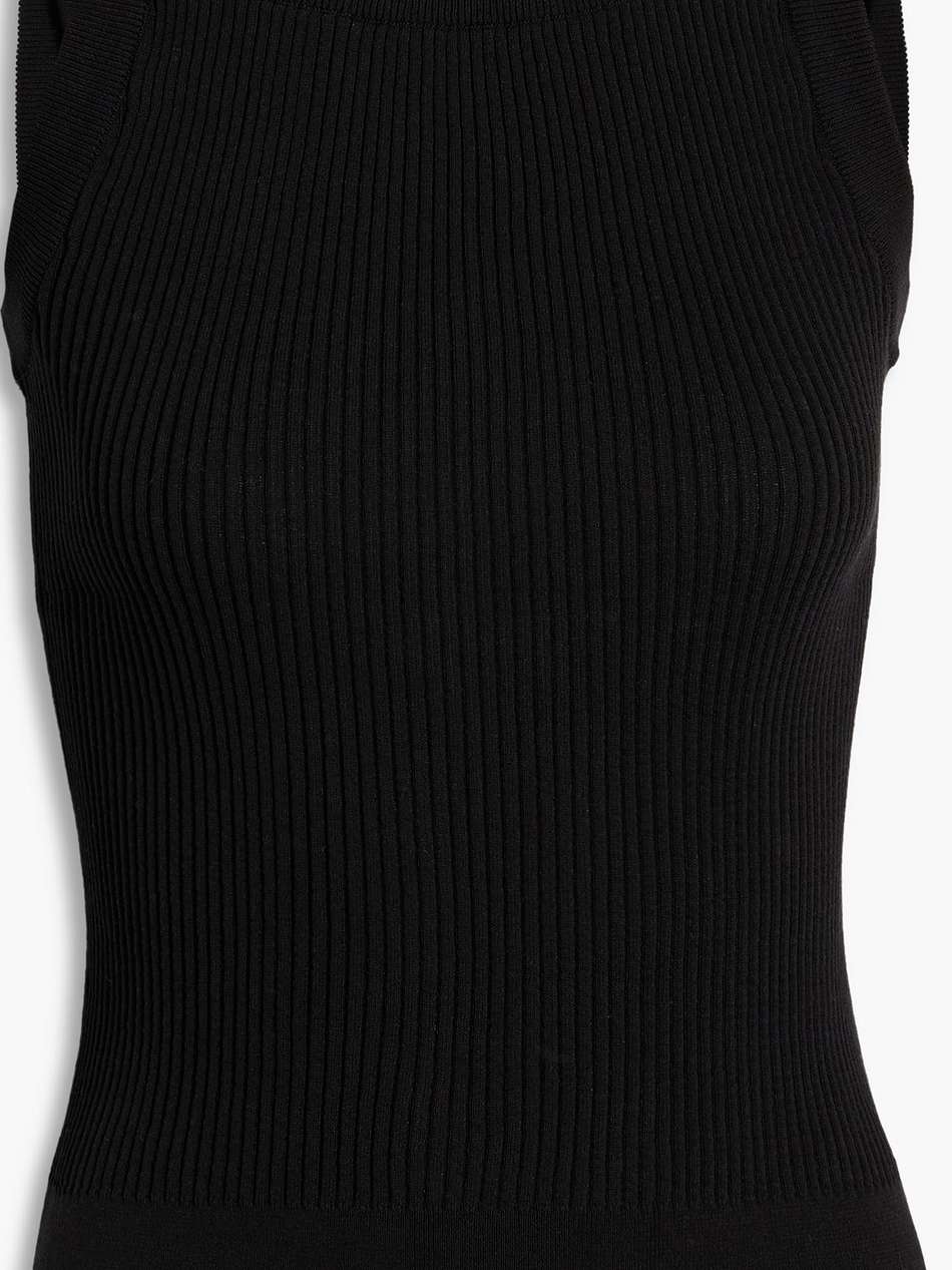 ribbed stretch-cotton jersey tank