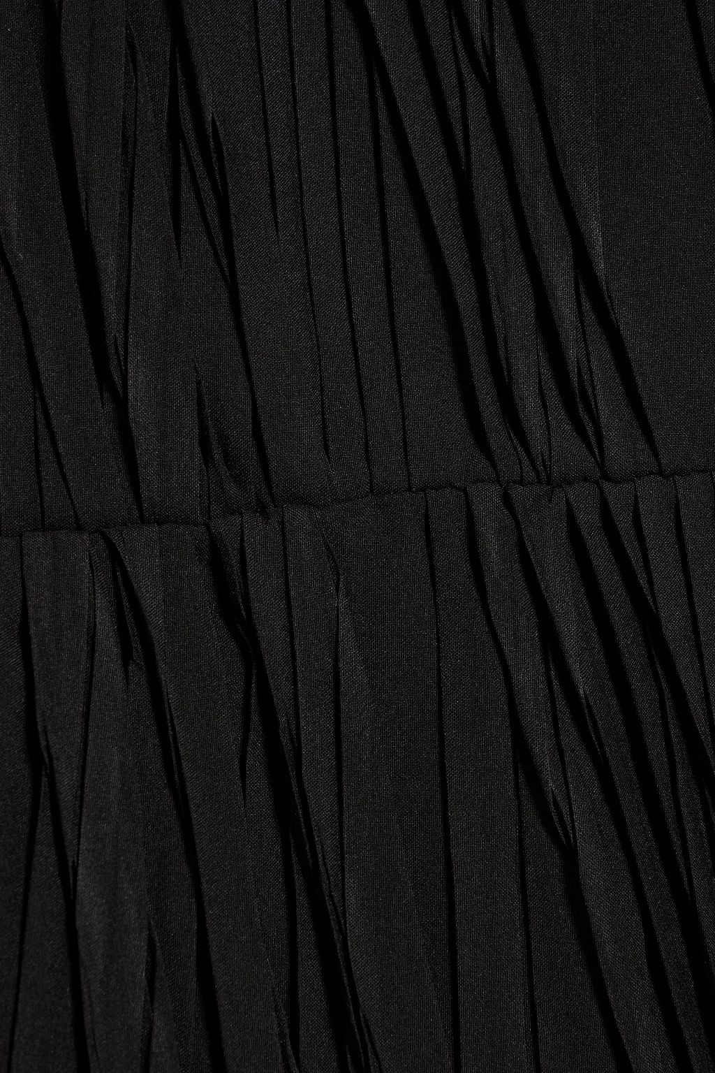 RÓHE Pleated crepe wrap top