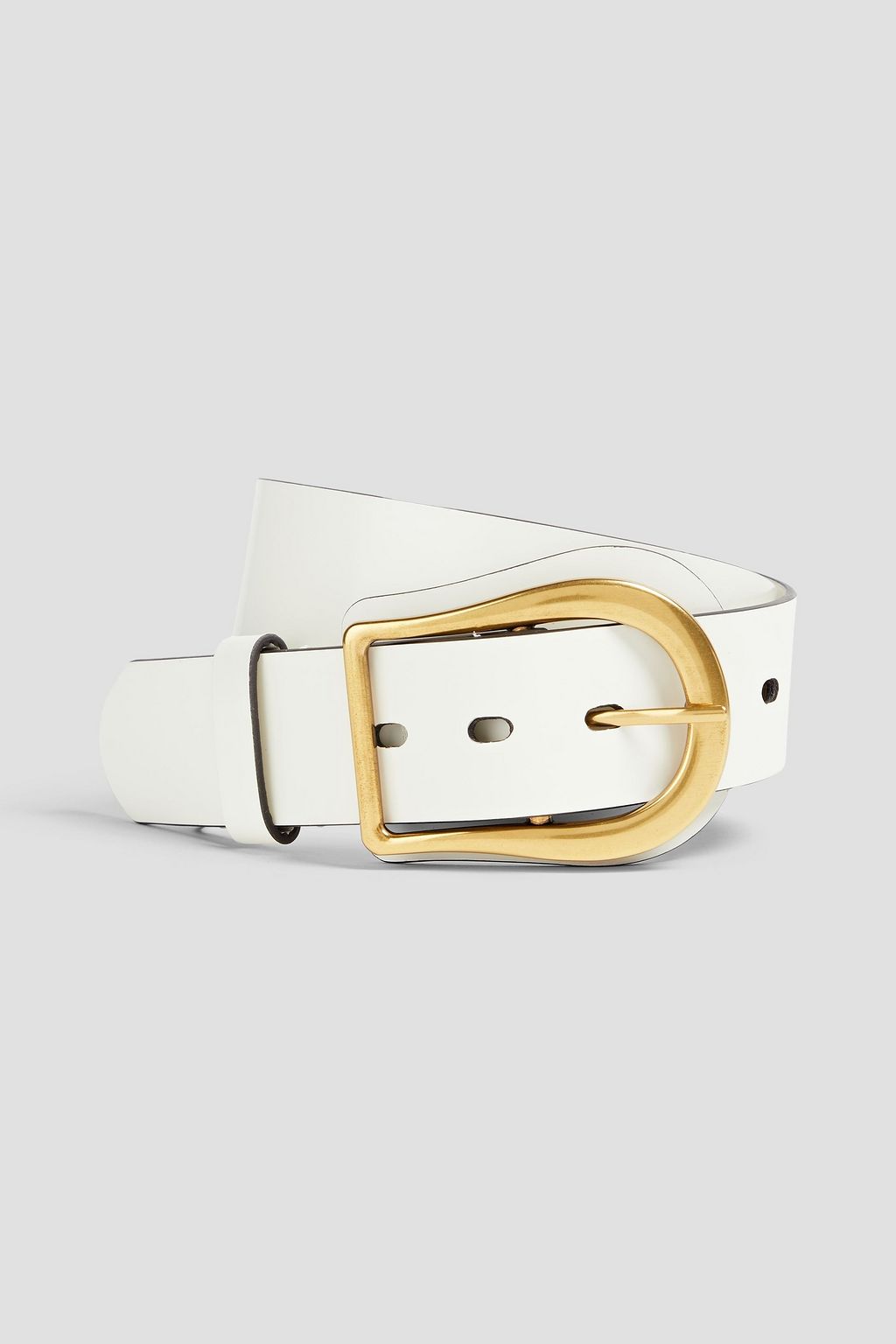 Leather belt off white M L