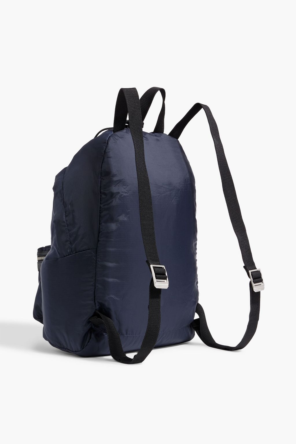 SAINT LAURENT Leather-trimmed shell backpack