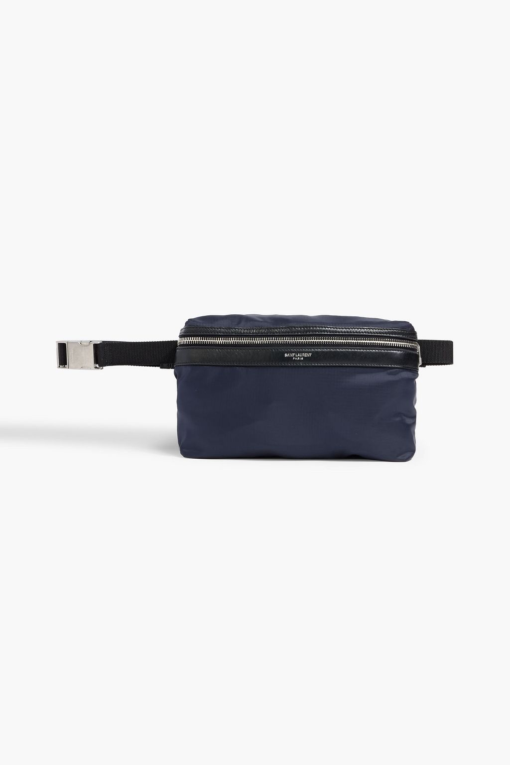 SAINT LAURENT Leather-trimmed shell backpack