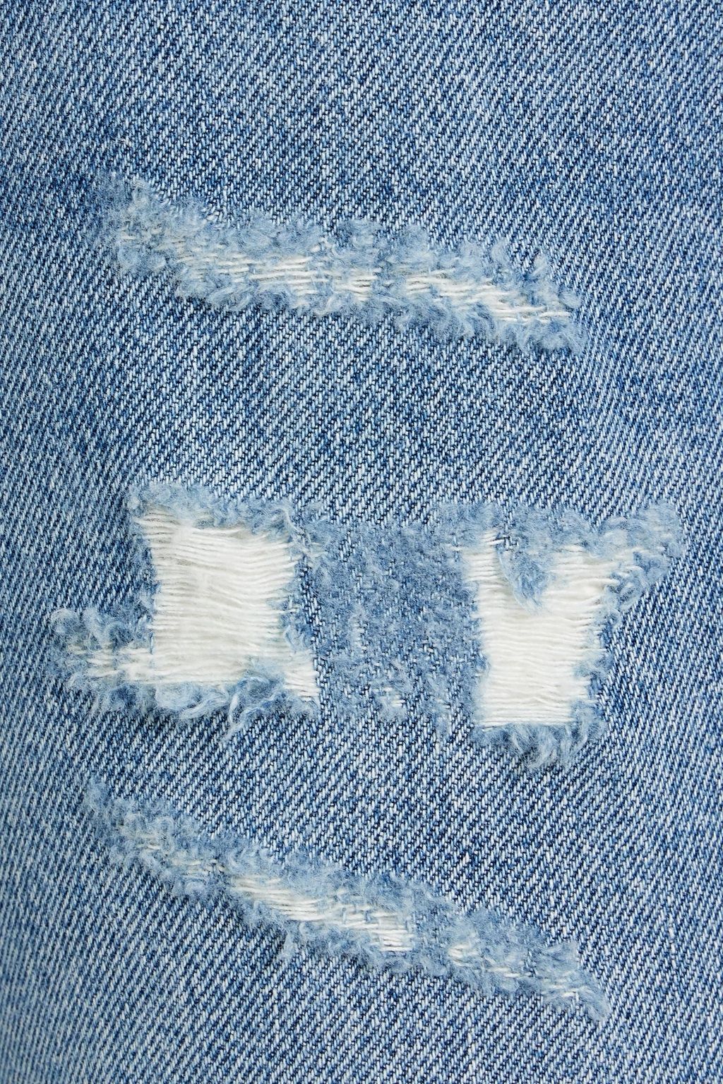 IRO Hayri distressed high-rise straight-leg jeans