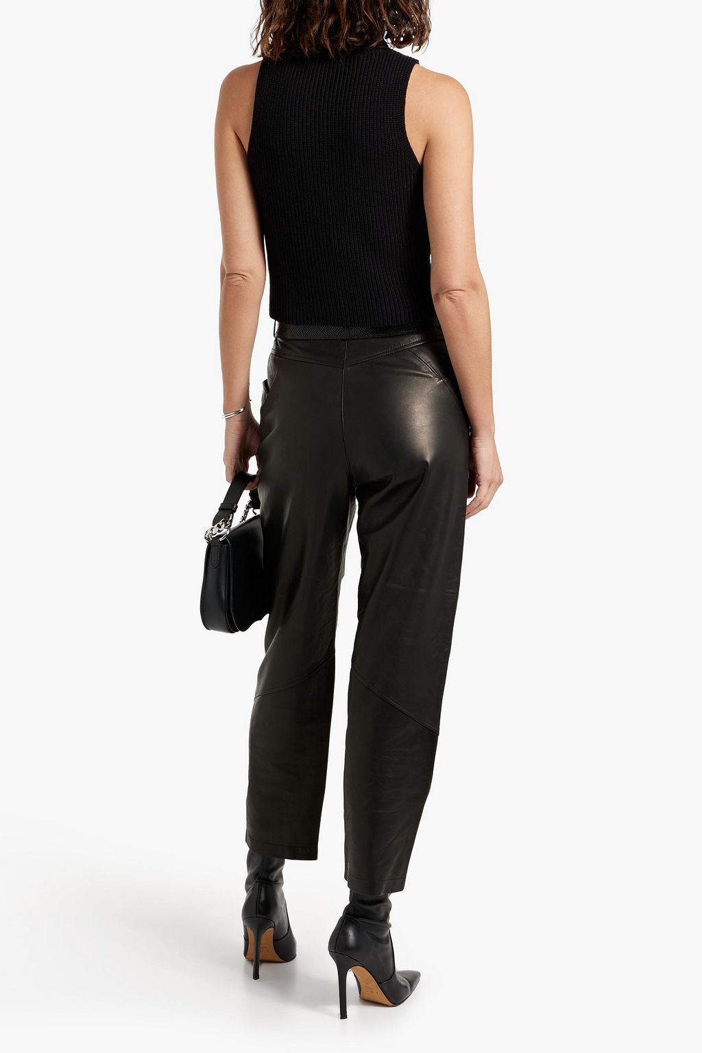 IRO Hazel leather straight-leg pants