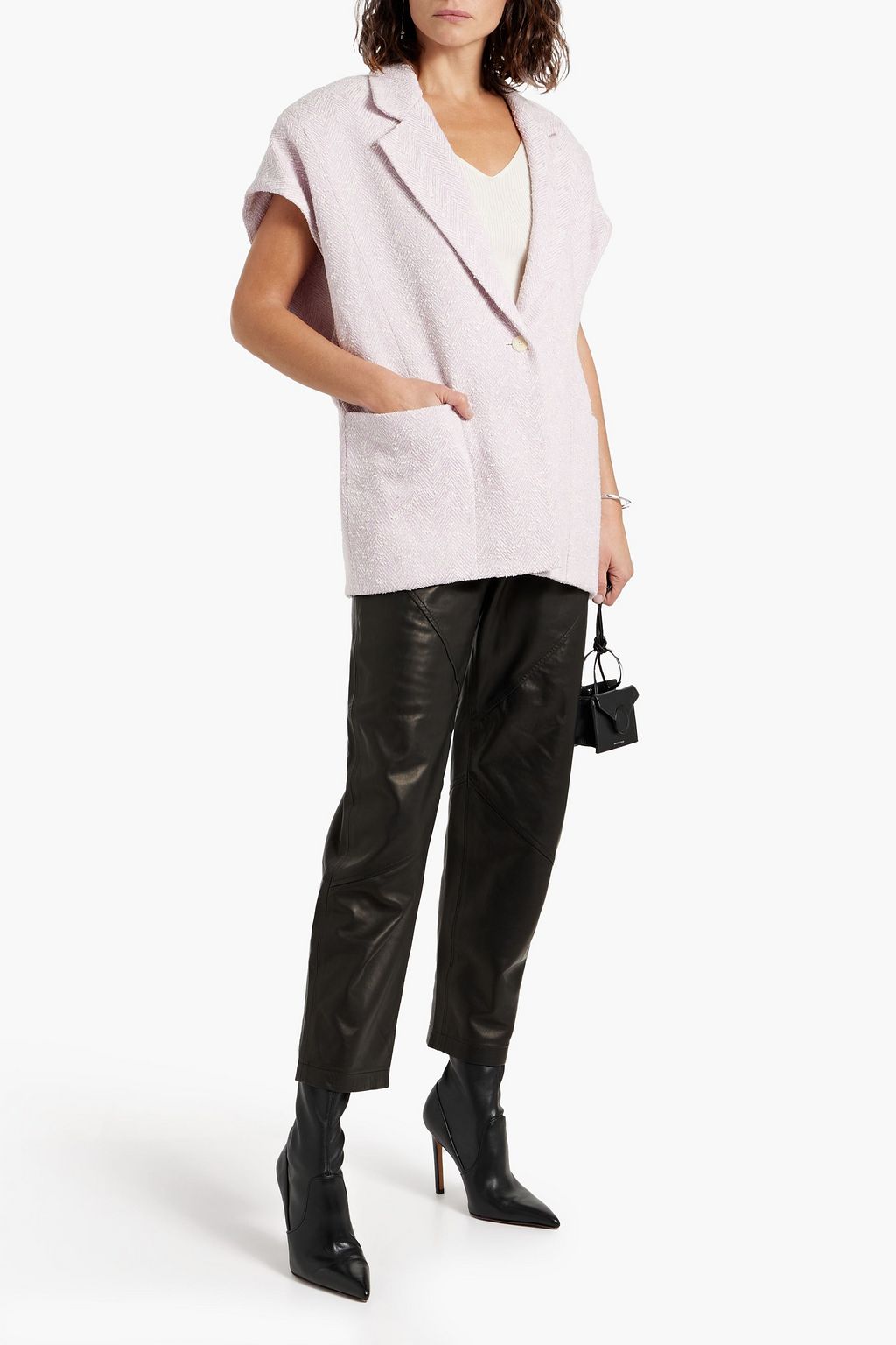IRO Uvani linen-blend tweed jacket