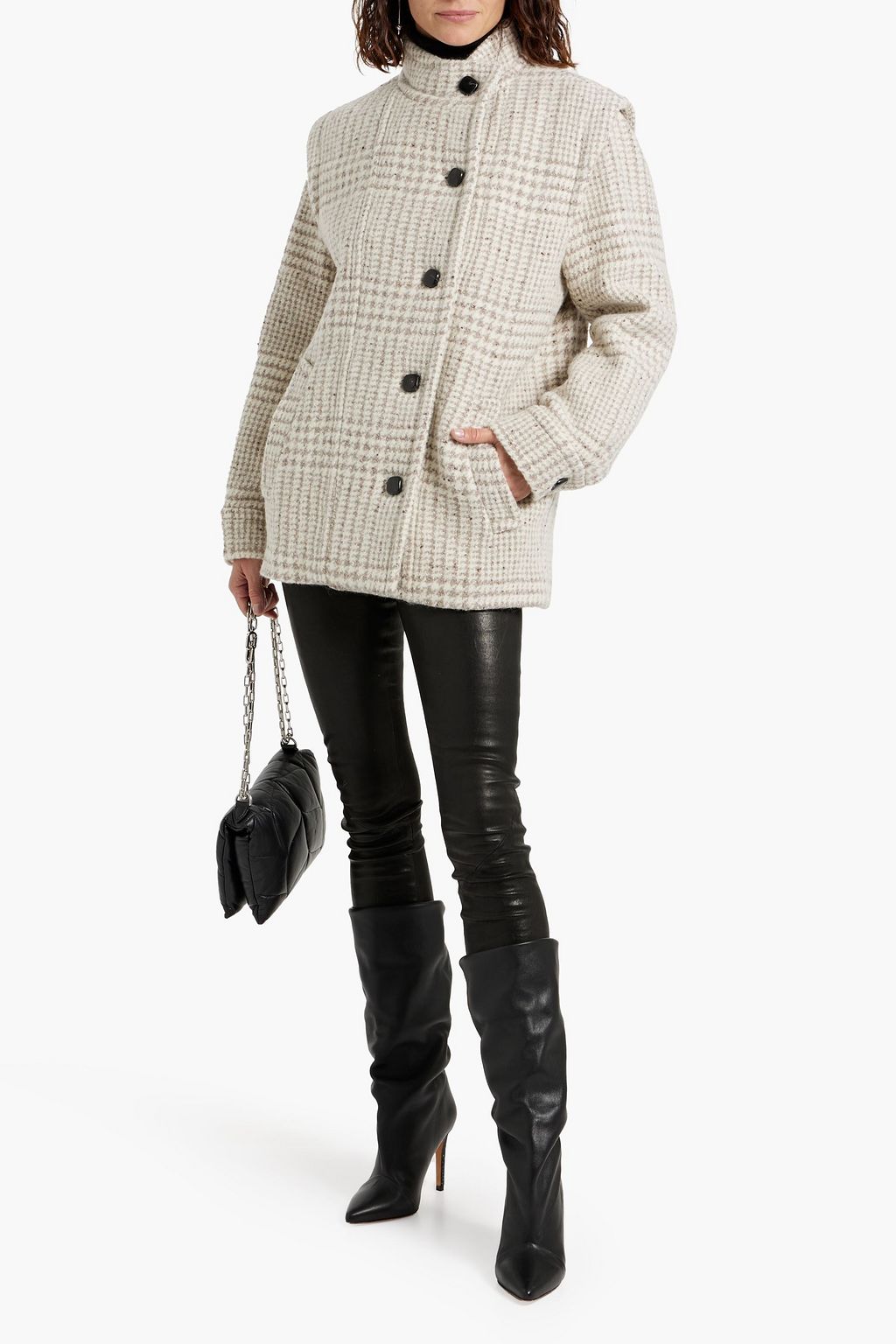 IRO Belni houndstooth wool-tweed jacket