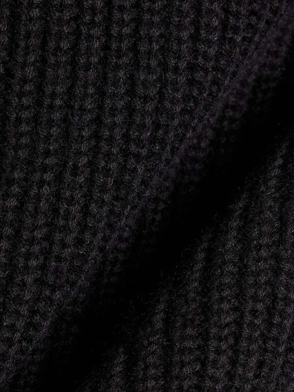 virgi ribbed cotton and cashmere-blend turtleneck top