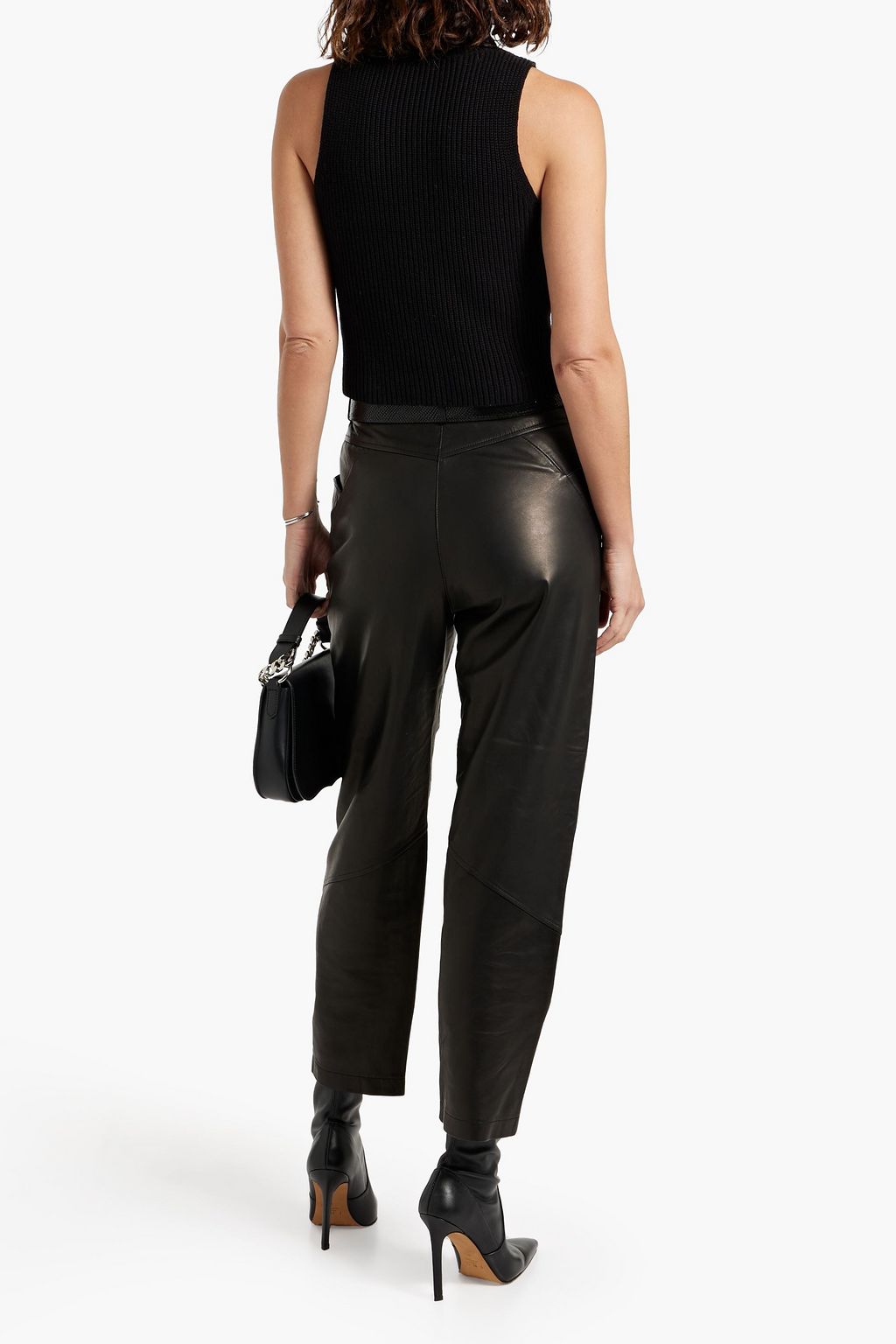 IRO Virgi ribbed cotton and cashmere-blend turtleneck top