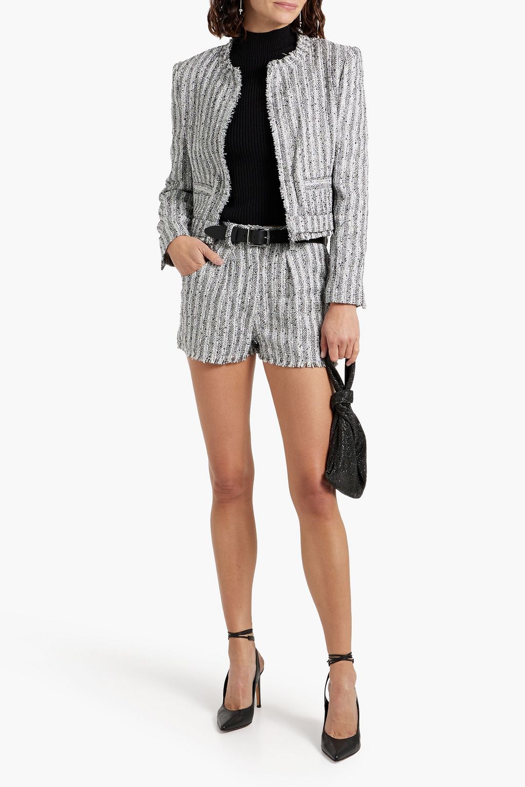 IRO Hakilo metallic striped tweed jacket