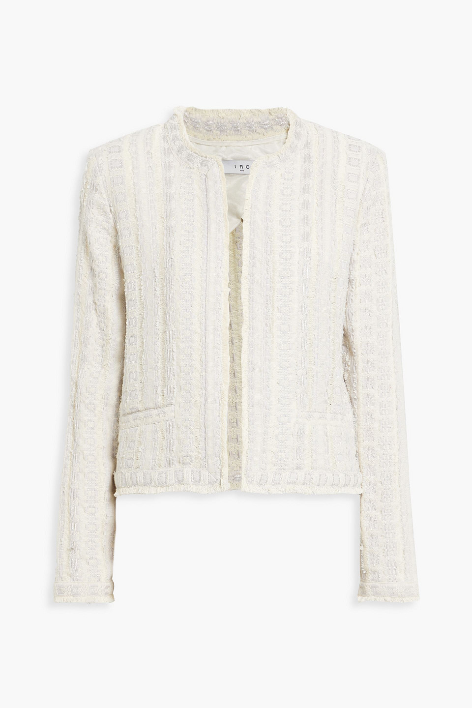 Iro Sorayan Tweed Jacket In Light Gray