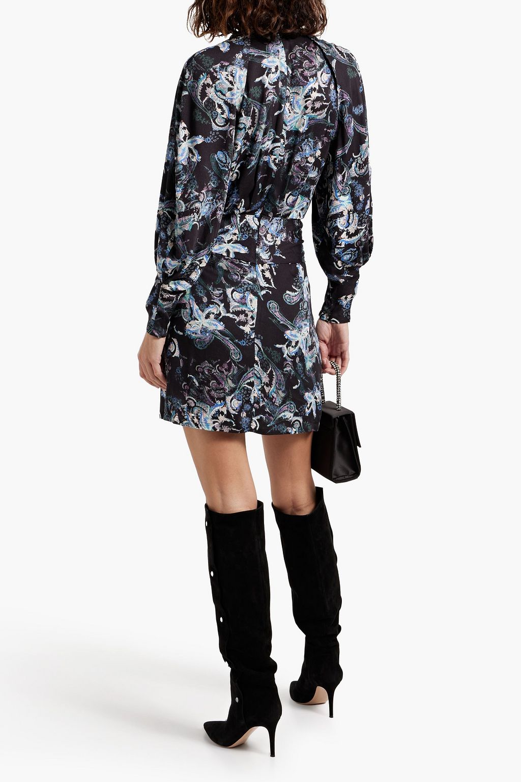IRO Paisley-print crepe mini dress