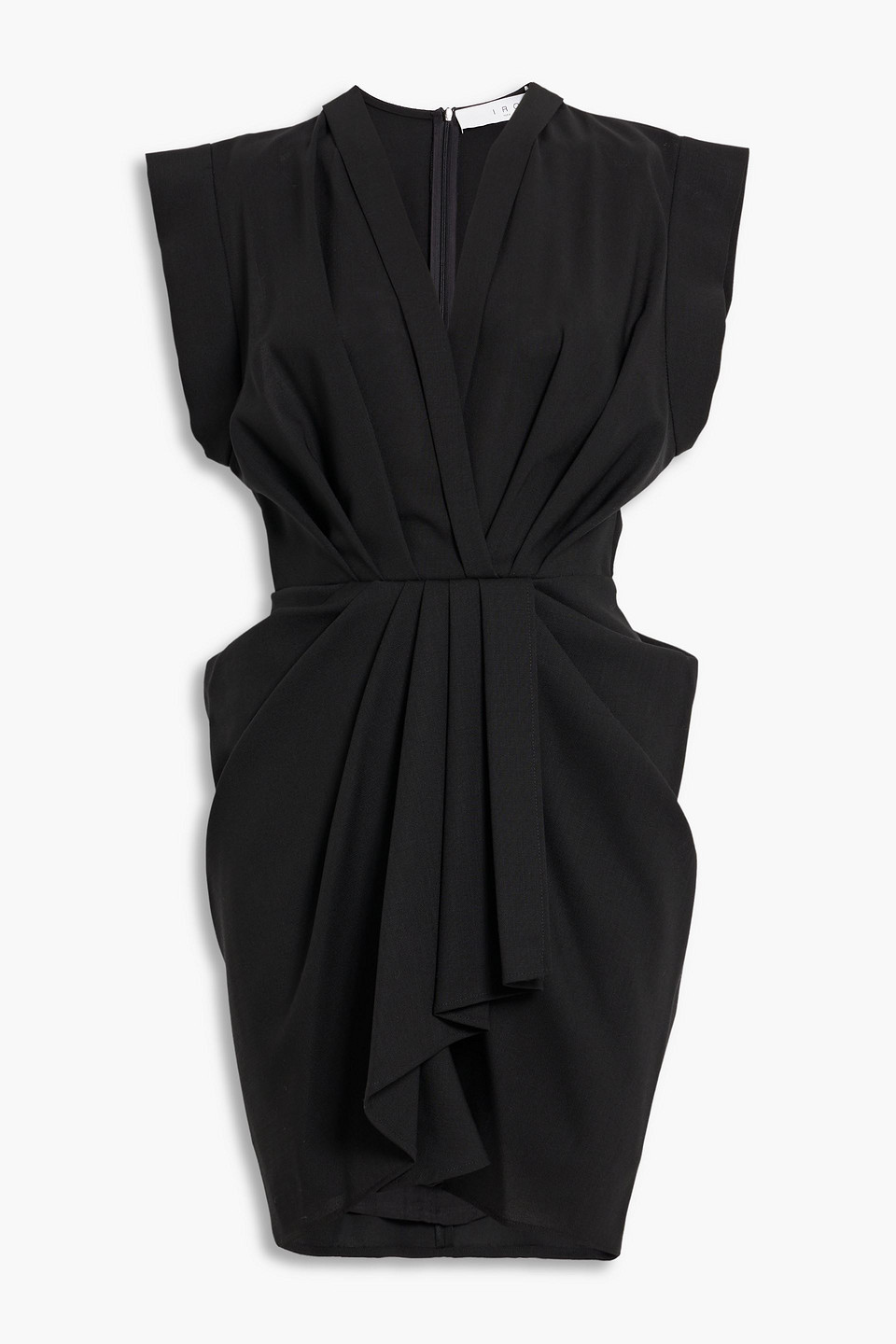 Pheao pleated grain de poudre wool mini dress