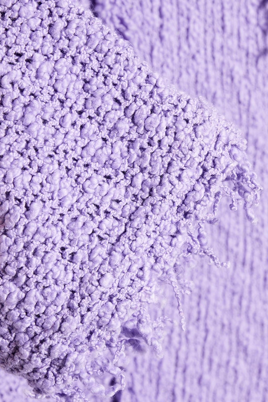 IRO Shavani frayed cotton-blend bouclé-tweed jacket