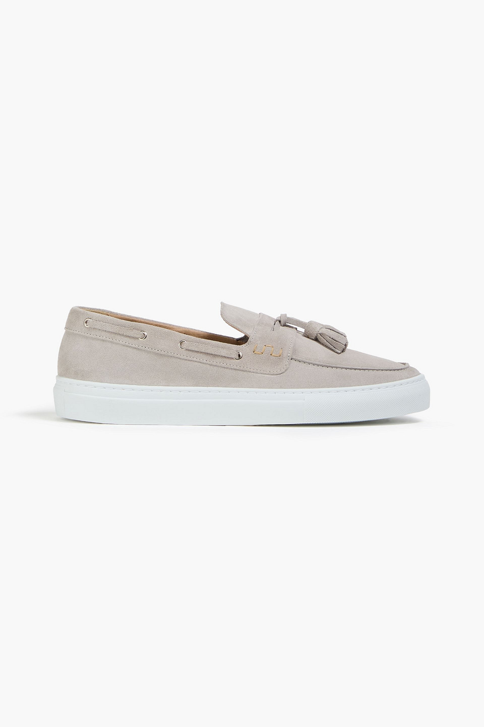 Frescobol Carioca - Monta tasseled suede boat shoes - Gray - EU 43